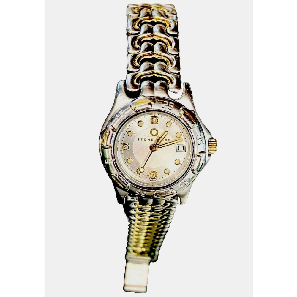 Bulova Stone Ward Women's Diamond Accent Two-Tone Gold & Stainless Steel Watch